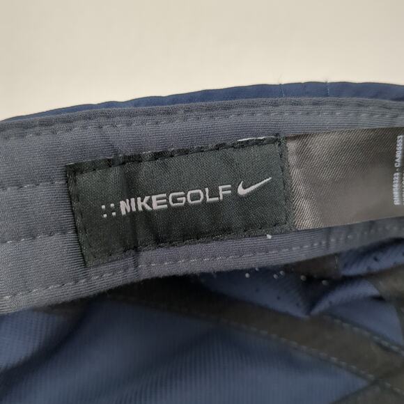 Allianz Strapback Baseball Cap Blue One Size Adjustable 6 Panel Nike Golf - Picture 9 of 10